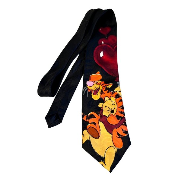 Disney Winnie The Pooh Tigger Necktie Tie Heart Balloons Design Standard Gift - Picture 1 of 6